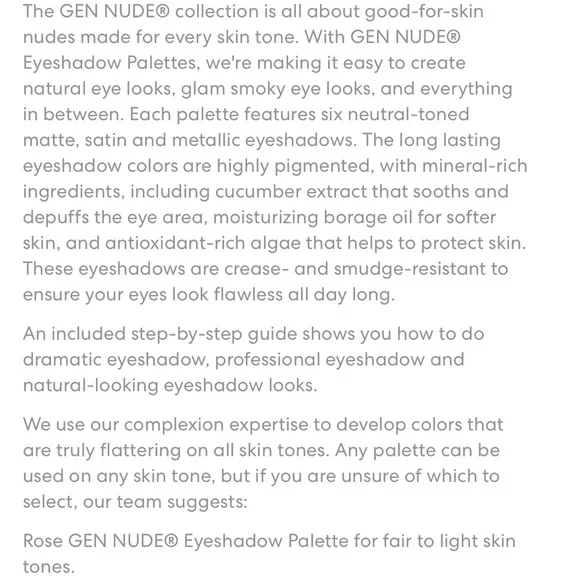 bareMinerals Gen Nude Eyeshadow Palette in Rose - Picture 13 of 16